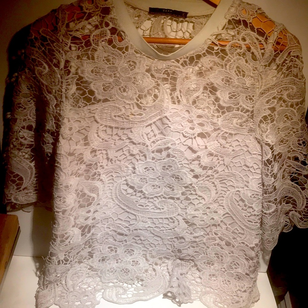 Zara laced top
